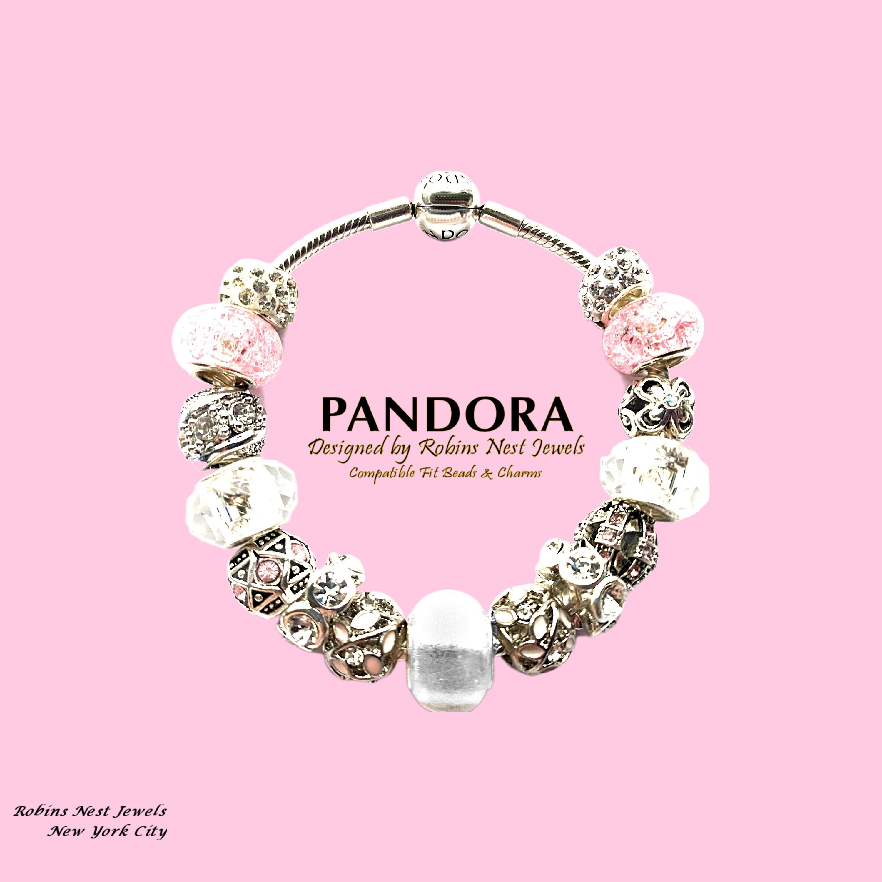 Pandora Bracelet-compatible Fit Charms, or CHOOSE, With Bracelet Authentic  Pandora Sterling Silver or Non Pandora, Silver Plated WS1022A - Etsy
