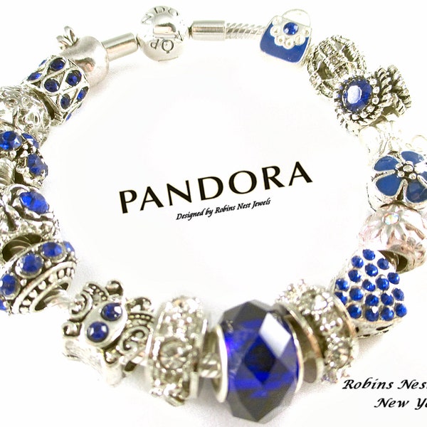 Compatible Pandora fit Charms, or CHOOSE, with Bracelet Authentic Pandora Sterling Silver or Non Pandora, Silver Plated BK21PK& Charms,