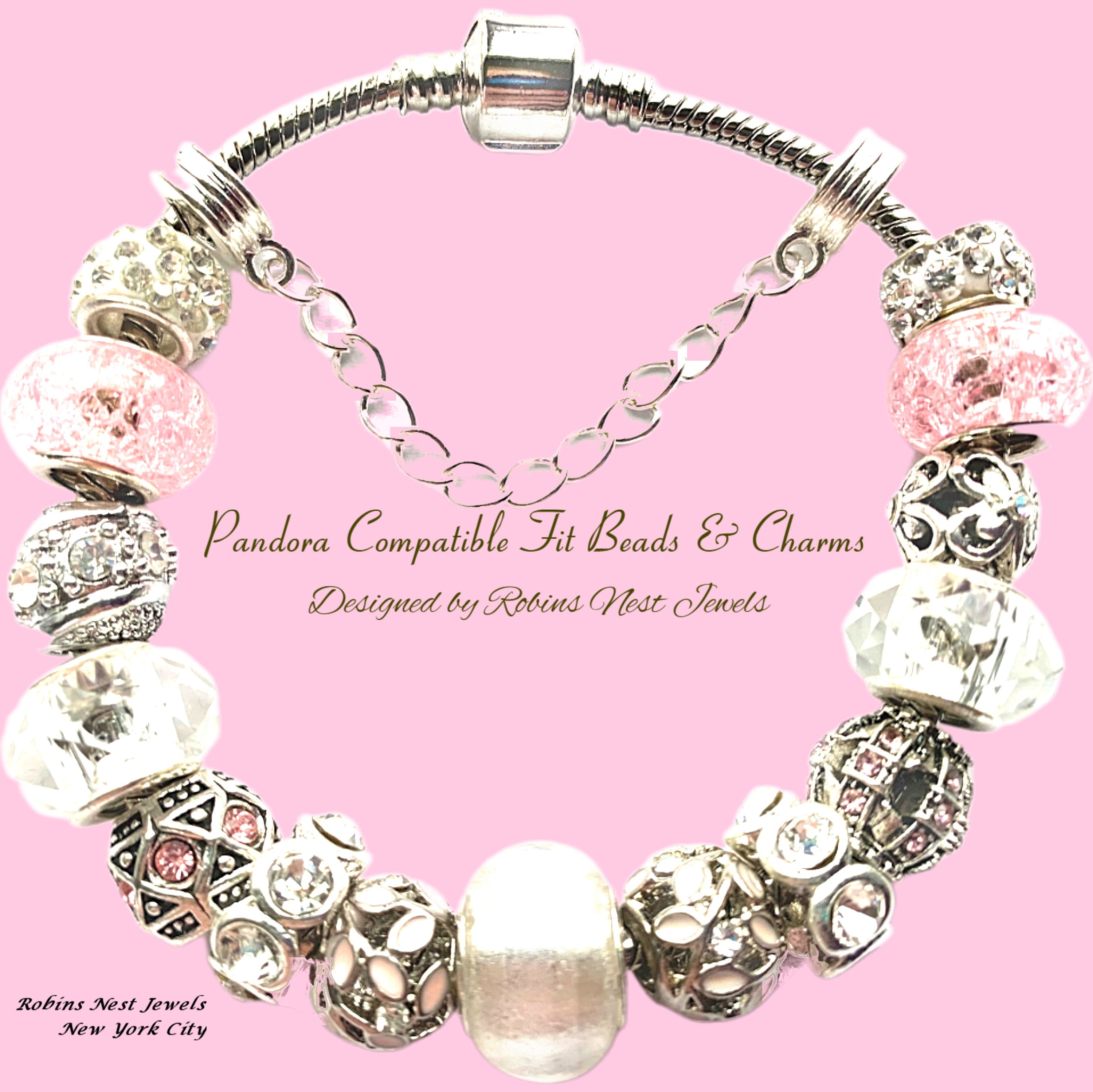 Pandora Compatible Fit Charms and Beads or CHOOSE With Non