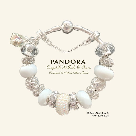 Pandora Inspired Gambler Charm Bracelet, Dollar, Cards, Casino Chips, Dices  Charms, Colorful Metal Beads