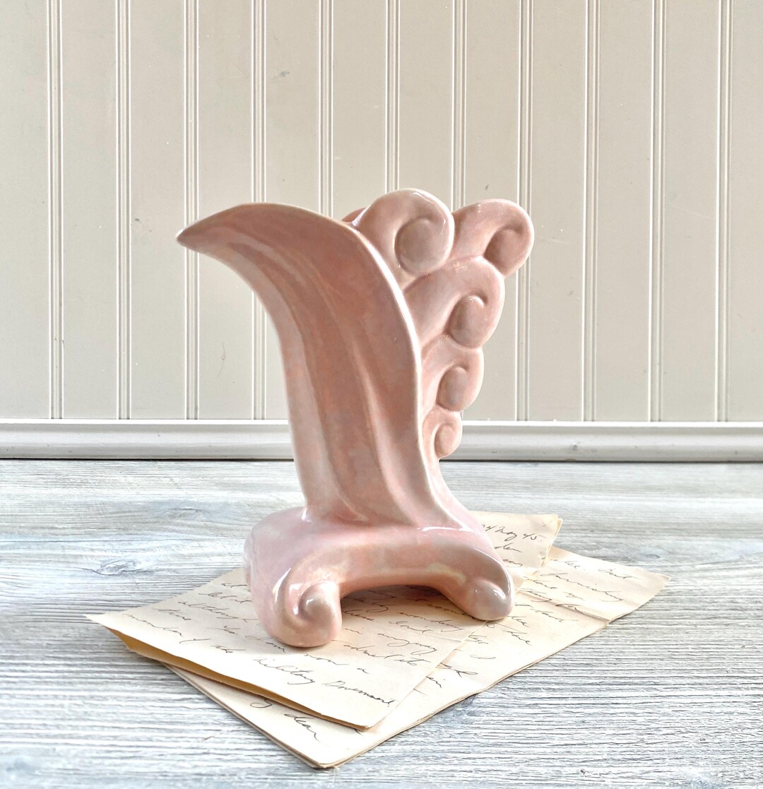 Vintage Pink Gonder Pottery Vase - Midcentury Planter MCM Lavender Art ...
