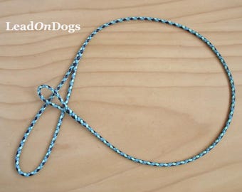 Hunde Show Loop Leine Hellblau, Lila & Mint -LeadOnDogs Jeddah Loop