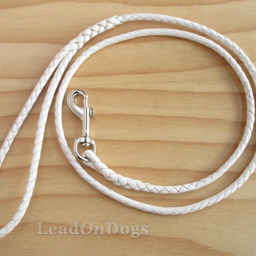Design Your Own Lace Kangaroo Leather Dog Show Lead Braided Etsy