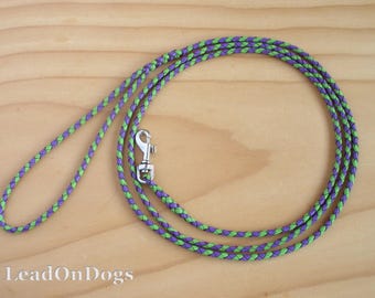 Design Your Own Lace Kangaroo Leather Dog Show Lead Braided - LeadOnDogs Jeddah