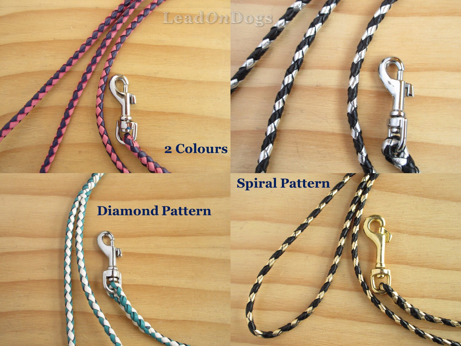 Design Your Own Lace Kangaroo Leather Dog Show Lead Braided Etsy Australia