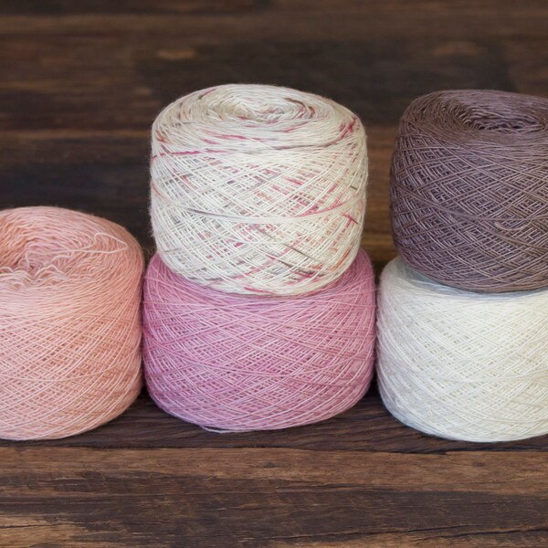 Extra fine, singolo filato, filato da maglia merino tinto a mano, 100g