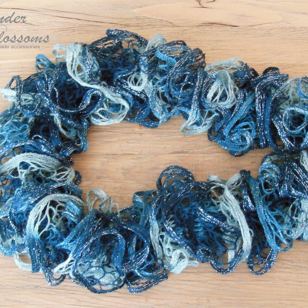 Ruffled scarf Sparkling Frilly Ruffle Scarf. Knit sashay scarf