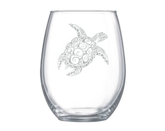 Turtle Gift Sea Turtle Sea Turtle Gifts Turtle Lover Gift Wild Life Gifts Personalised Sea Turtle Highball Turtle Glasses Set of 2