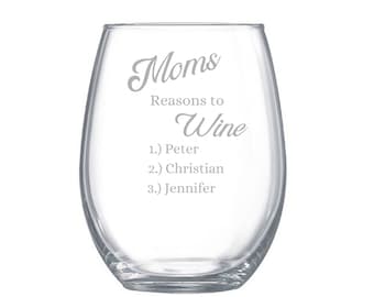 Copa de vino personalizada para el Día de la Madre, Razones divertidas para celebrar el Día de la Madre con vino