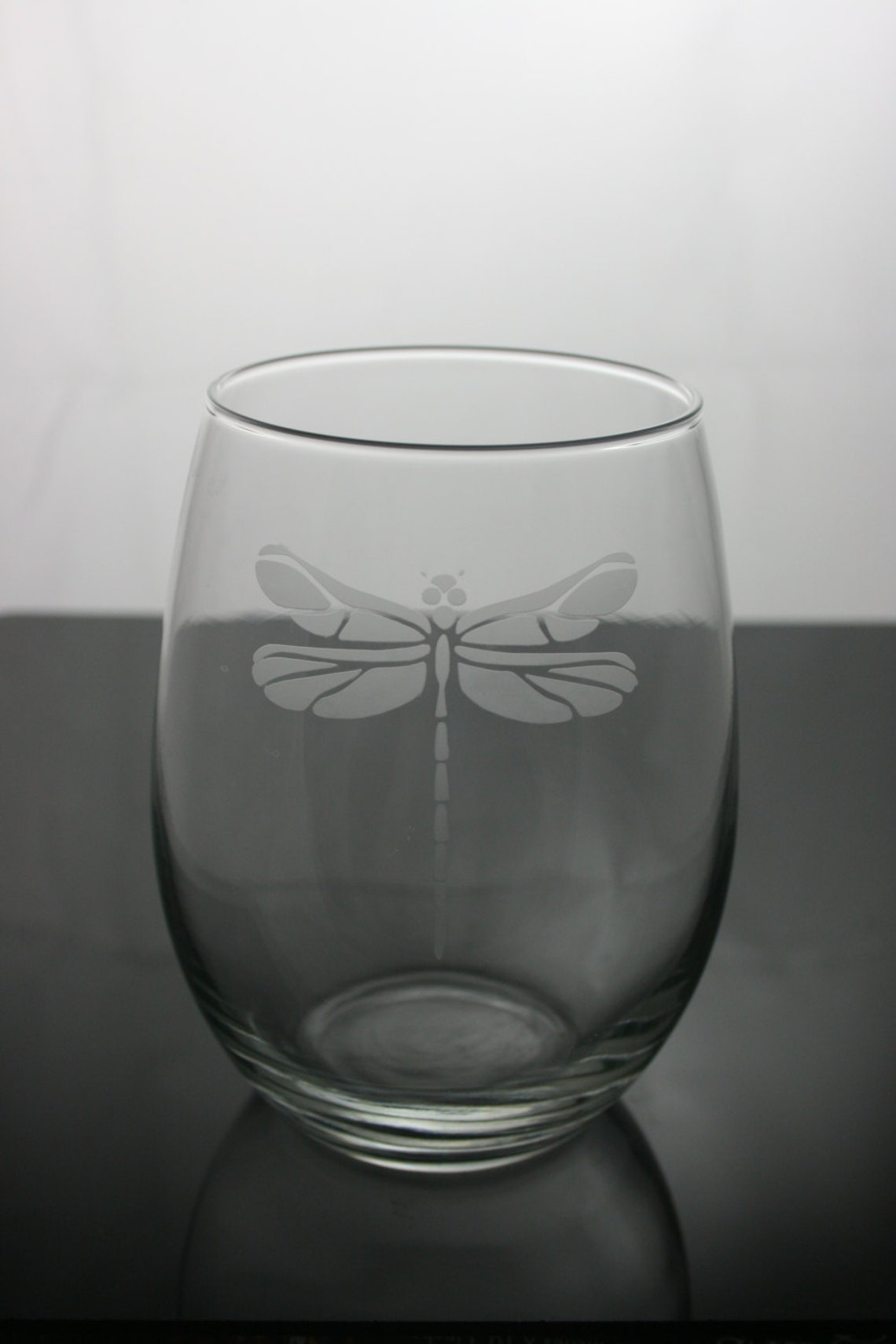 Dragonfly etched wine glasses dragonfly wine glasses Etsy