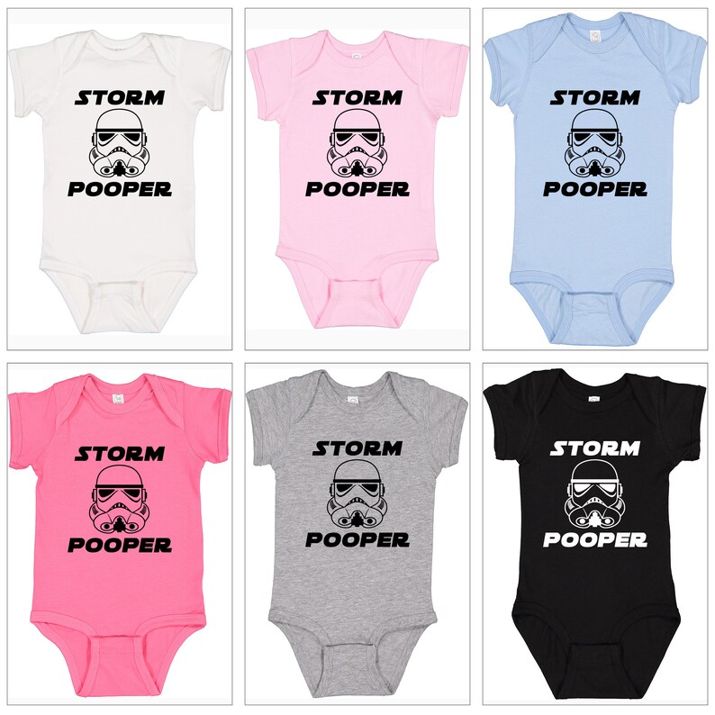 The Dark Side Pregnancy Announcement Gender Neutral Baby Shower Gift Storm Trooper Star Wars Inspired 1Z Creeper Bodysuit