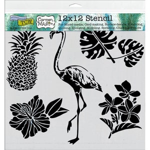 journaling and so much more scrapbooking Trees branches reversed 12 x12 Stencil template design perfect for mixed media