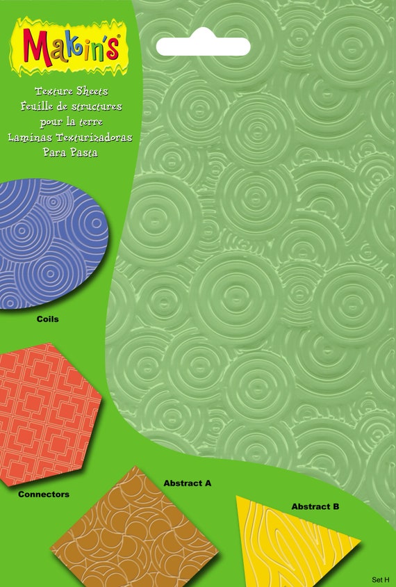 Makins Set H This Set Of 4 Makins Texture Mats For Polymer Etsy