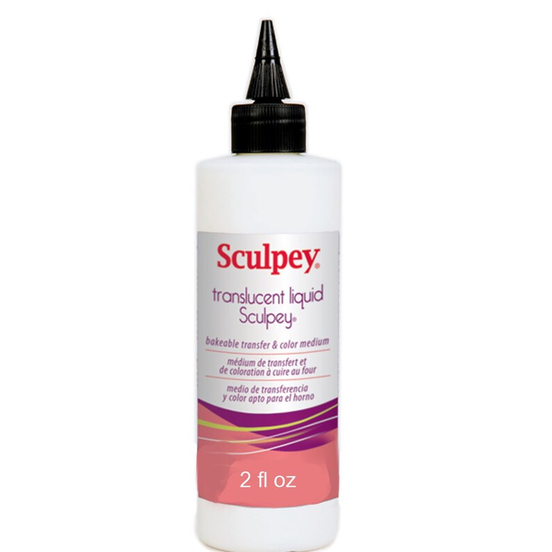 Sculpey translucent liquid clay can be users as a transfer & Etsy