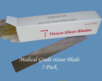 Tissue Blade by Thomas Scientific 5 Pack, Super sharp medical grade makes easy work of cutting thin slices off your polymer clay canes.
