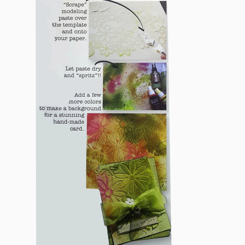 journaling and so much more scrapbooking Trees branches reversed 12 x12 Stencil template design perfect for mixed media