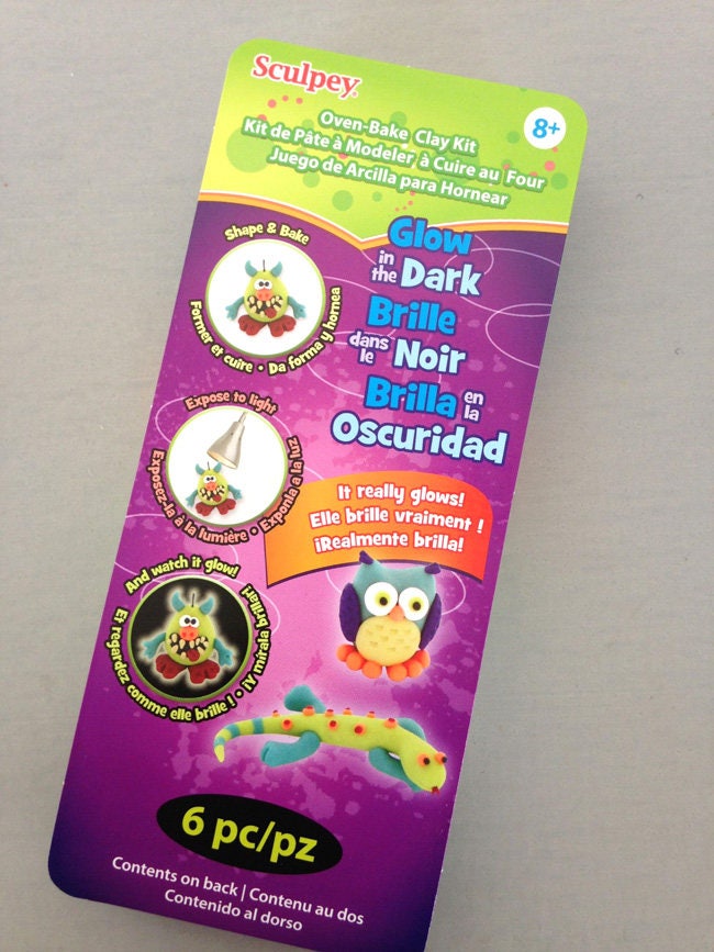 Sculpey OvenBake Glow in the Dark Clay Kit is a perfect Etsy