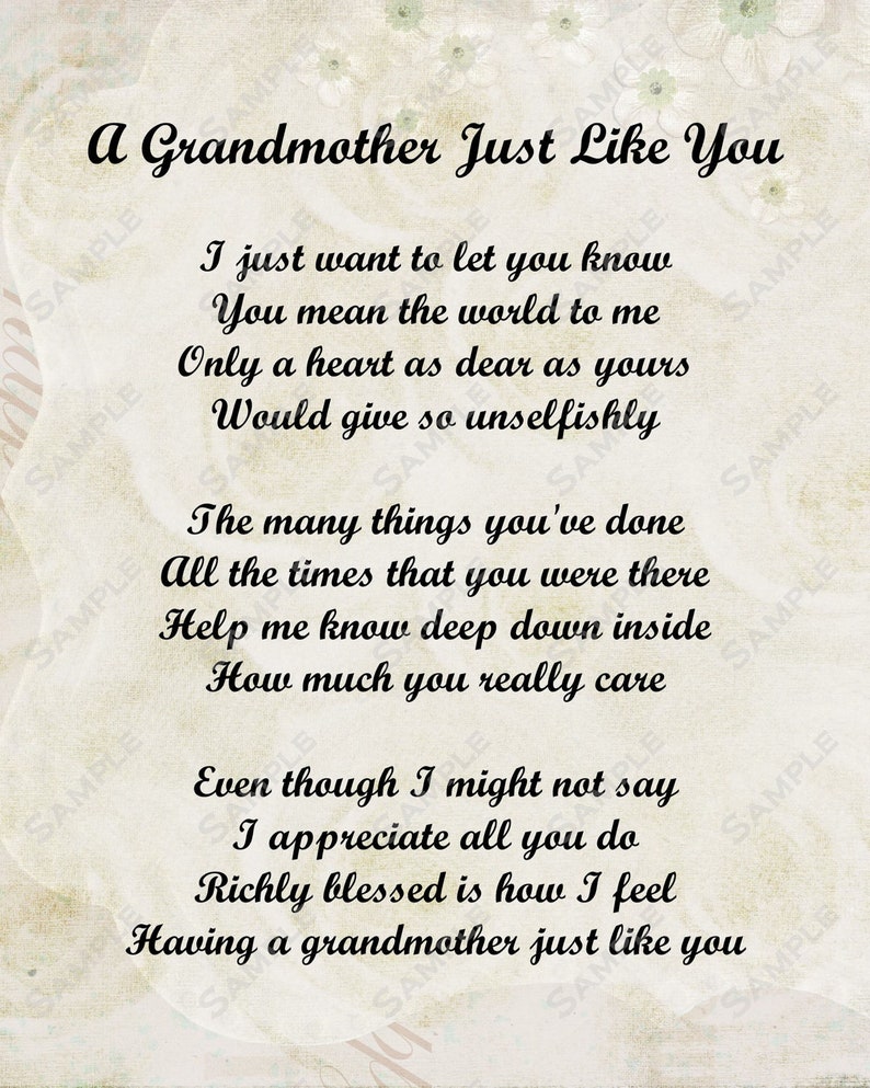 essay on love for grandmother