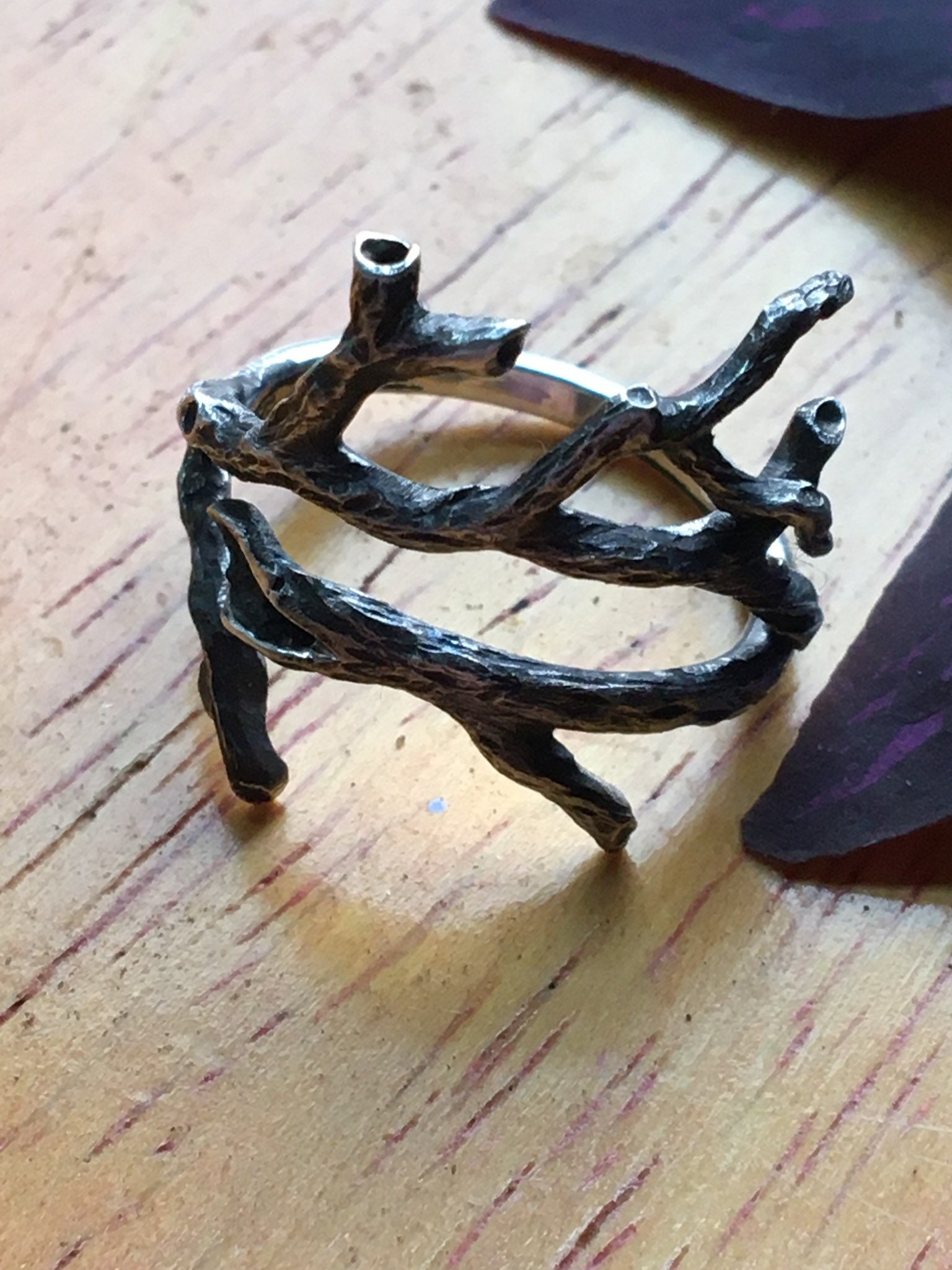 Sterling Twig Rings - Etsy