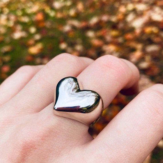 ディオールネックレス&リング　ハート　グリーン Christian dior heart ring - Gem
