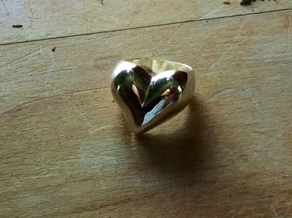 Sterling heart ring - image 5