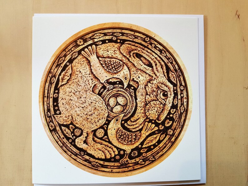 Spring Equinox Greetings Card Etsy