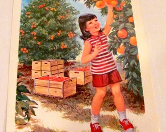 Vintage "Oranges"  Poster