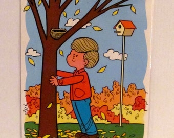 Vintage "Signs of the Season/Fall" Poster