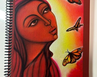 Spiral Bound Mary Magdalene Blank Diary Journal 7”x 10”