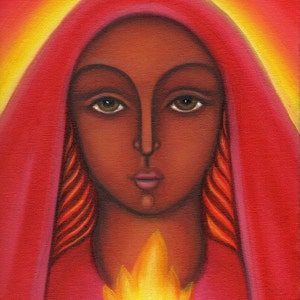 Mary Magdalene, Our Lady of Fire - Contemporary Icon