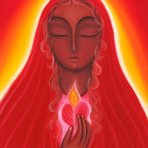 Mary Magdalene&#39;s Heart Art Print-Mary Magdalene Art by Tanya Torres