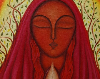 Mary Magdalene of Growth (Mary Magdalen Spiritual Art)