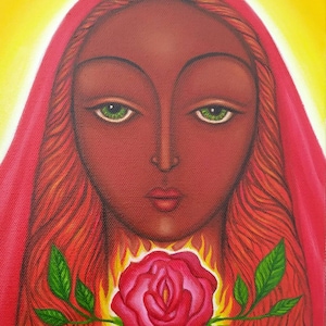 Mary Magdalene of the Rose (Mary Magdalen Spiritual Art)