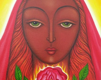 Mary Magdalene of the Rose (Mary Magdalen Spiritual Art)