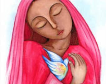 Mary Magdalene of Peace (Mary Magdalene Spiritual Art Print)