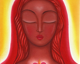 Mary Magdalene, Our Lady of Coherence, an image heart-brain connection