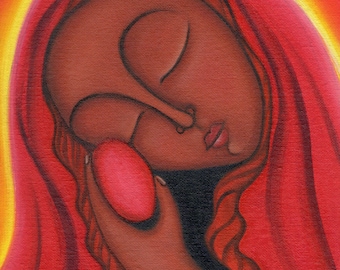 Mary Magdalene and the Miracle of the Egg Altar Art Print