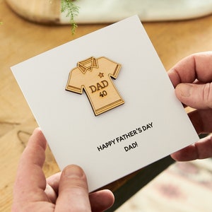 Personalised Sport's Shirt Keepsake Card