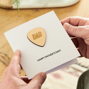 Gepersonaliseerde Guitar Pick Keepsake Card