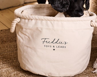 Personalised Pet Toy Storage Basket