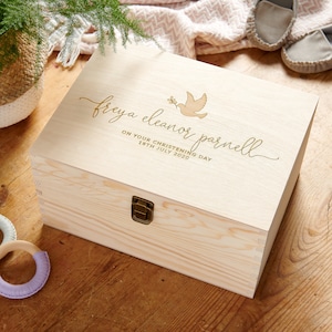 Personalised Christening Gift Keepsake Box