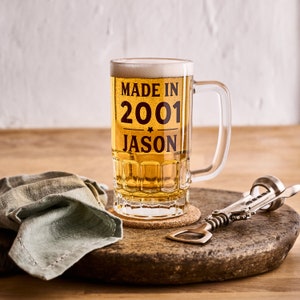 Personalisierte Geburtstags-Bierglas