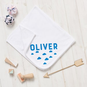 Manta personalizada de nube Scandi para bebé nuevo