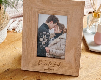 Personalised Wooden Wedding Picture Frame