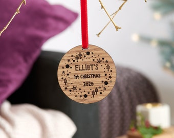 Personalised Baby's First Christmas Decoration