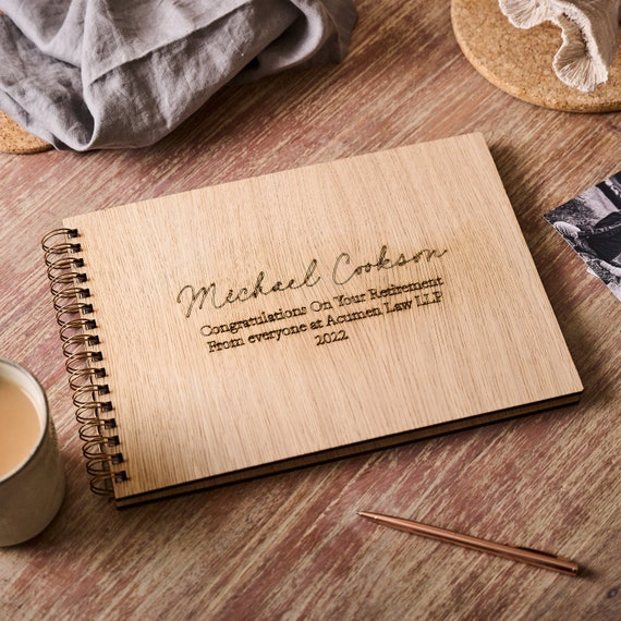 Personalised Retirement Scrapbook Etsy