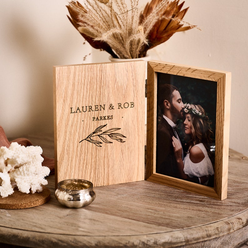 Personalised Couples Book Photo Frame - Sundays Daughter