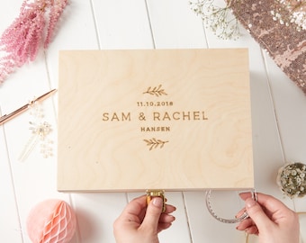 Personalised Nature Wedding Keepsake Box