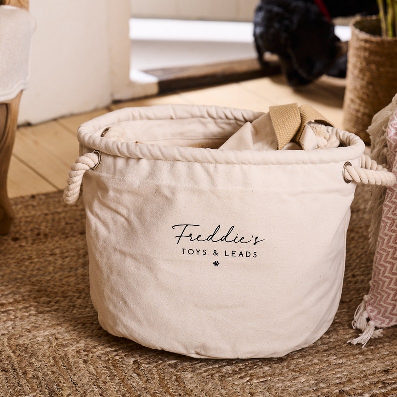 Personalised Pet Toy Storage Basket - Sundays Daughter