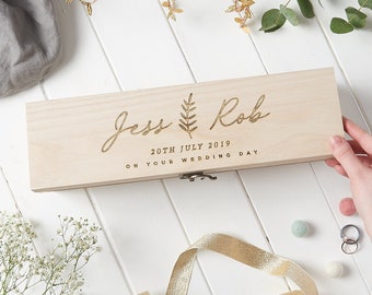 Personalised Wedding Wine Box